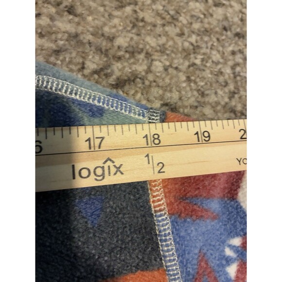 Polo Ralph Lauren Southwestern Fleece Hoodie Mens L Aztec Pullover Vintage - Picture 4 of 6